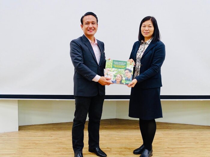 邀請到菲律賓腳妹校聖卡洛斯大學 Matero 教授蒞臨演講。圖片